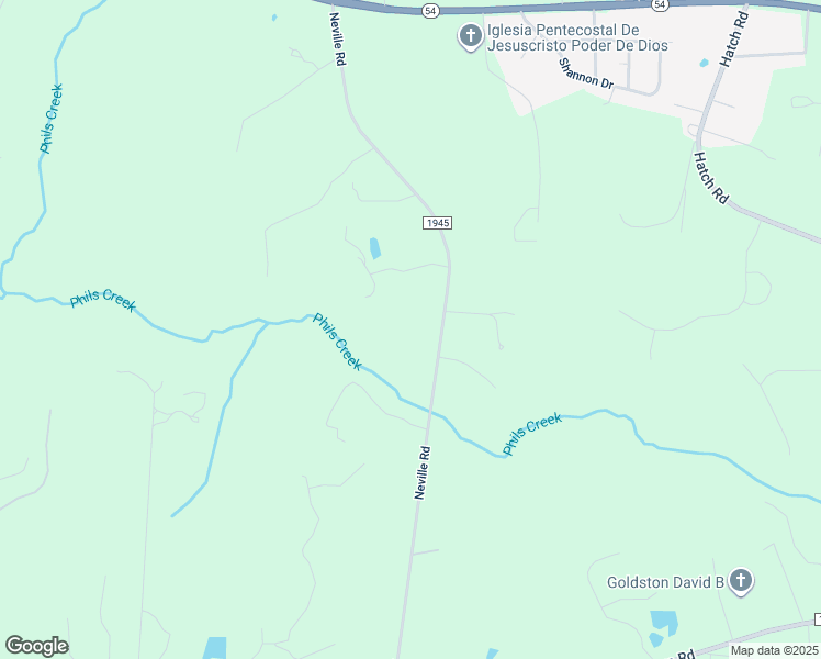 map of restaurants, bars, coffee shops, grocery stores, and more near 2300 Neville Road in Chapel Hill