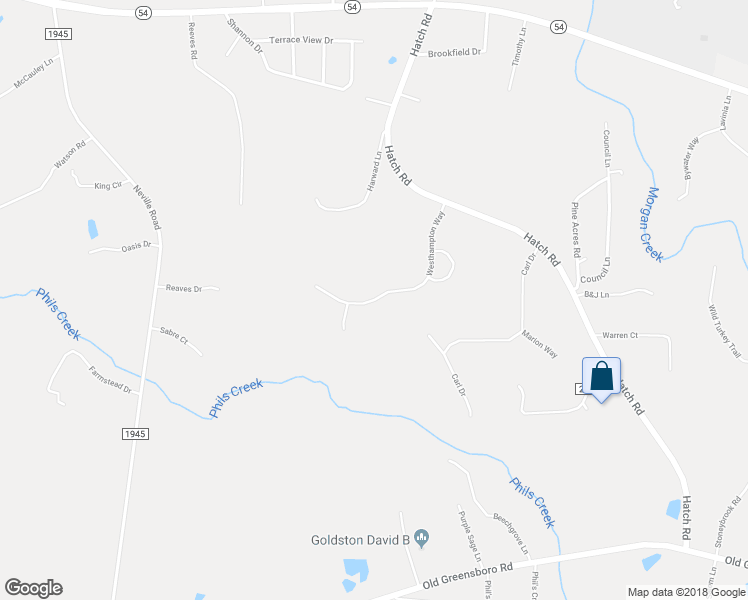 map of restaurants, bars, coffee shops, grocery stores, and more near 226 Westhampton Way in Chapel Hill