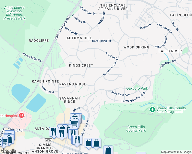 map of restaurants, bars, coffee shops, grocery stores, and more near 10433 Summerton Drive in Raleigh