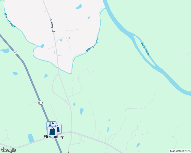 map of restaurants, bars, coffee shops, grocery stores, and more near 6924 Eli Court in Graham