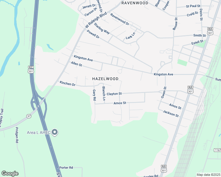 map of restaurants, bars, coffee shops, grocery stores, and more near 709 Kinchen Drive in Rocky Mount