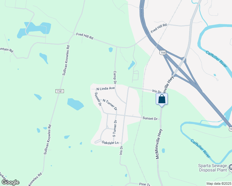 map of restaurants, bars, coffee shops, grocery stores, and more near 187 Camp Drive in Sparta