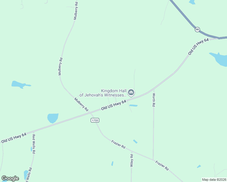 map of restaurants, bars, coffee shops, grocery stores, and more near 135 Hickory Drive in Louisburg