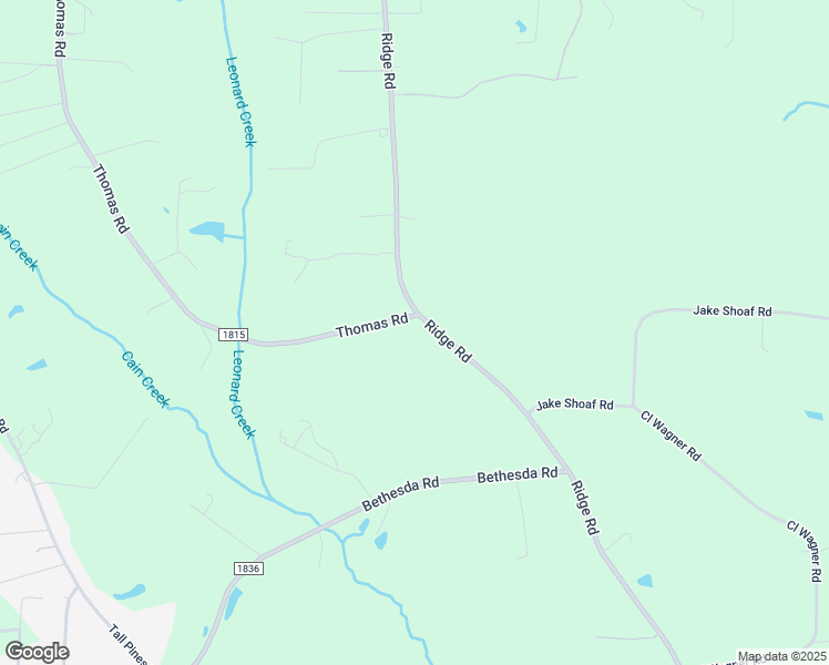 map of restaurants, bars, coffee shops, grocery stores, and more near 2490 Thomas Road in Lexington