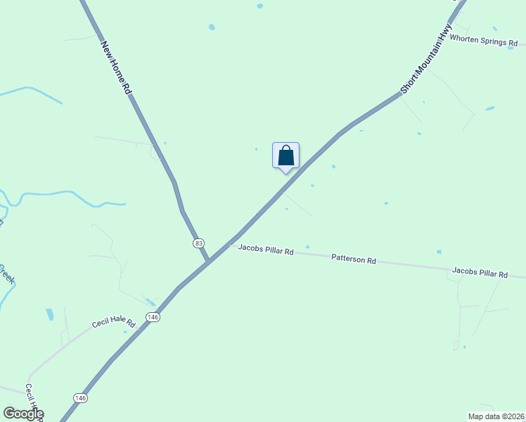 map of restaurants, bars, coffee shops, grocery stores, and more near 3854 Short Mountain Highway in Smithville