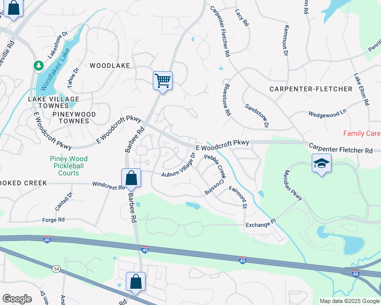 map of restaurants, bars, coffee shops, grocery stores, and more near 16 Chownings Street in Durham