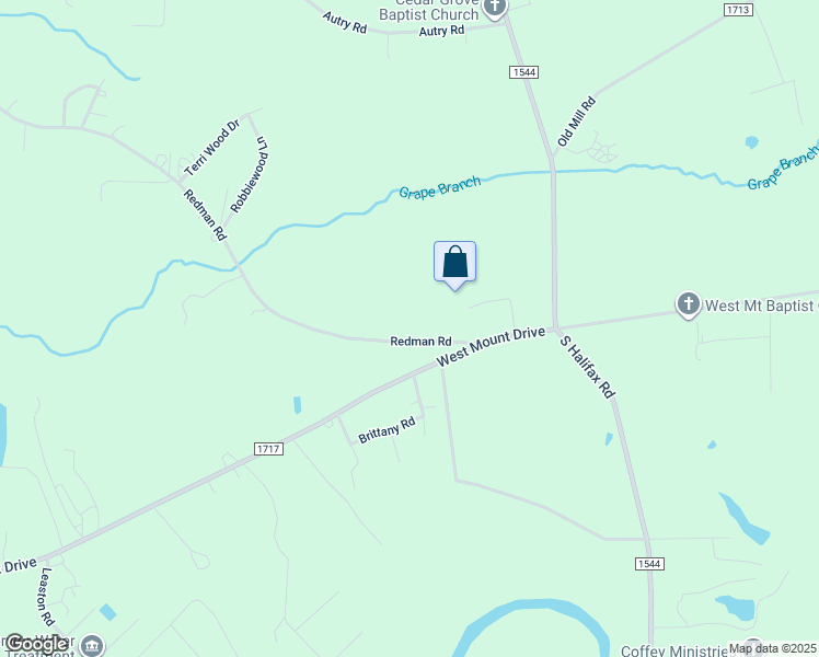 map of restaurants, bars, coffee shops, grocery stores, and more near 6440 Redman Road in Rocky Mount