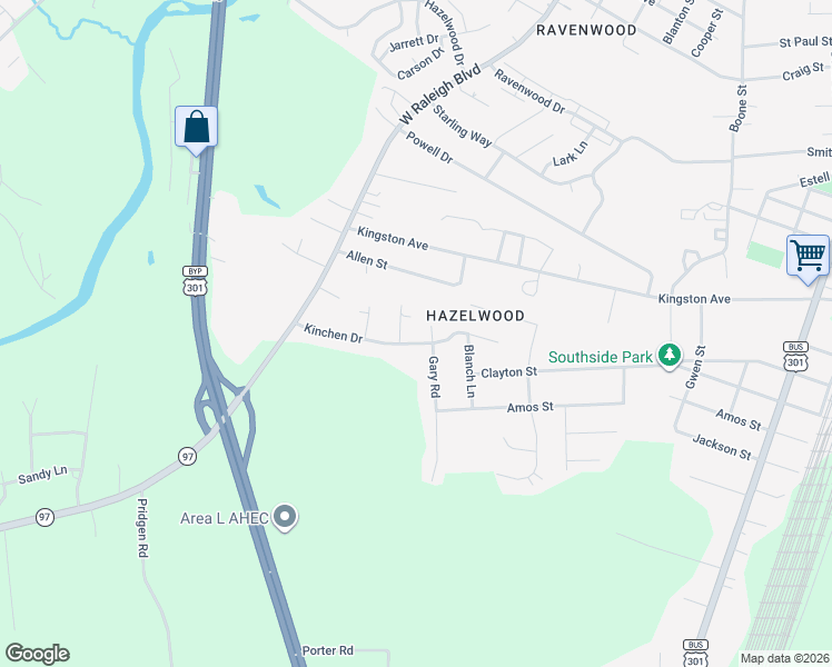 map of restaurants, bars, coffee shops, grocery stores, and more near 108 Gary Ct in Rocky Mt