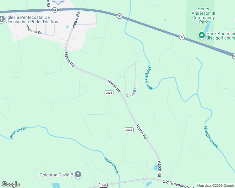 map of restaurants, bars, coffee shops, grocery stores, and more near 615 Hatch Road in Chapel Hill