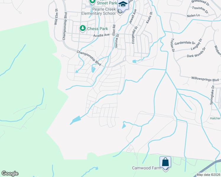 map of restaurants, bars, coffee shops, grocery stores, and more near 2079 Erwin Street in Franklin