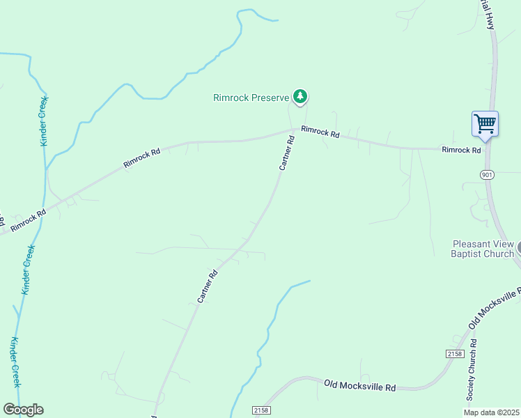map of restaurants, bars, coffee shops, grocery stores, and more near 343 Cartner Road in Statesville