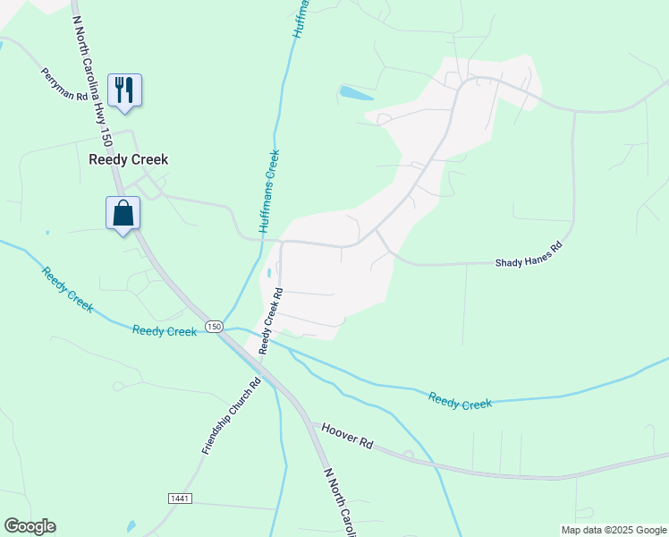 map of restaurants, bars, coffee shops, grocery stores, and more near 192 Grady Drive in Lexington