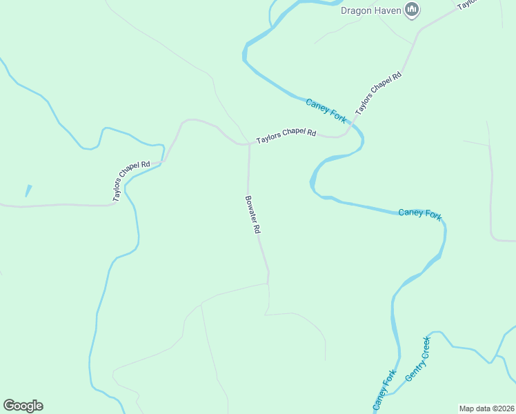 map of restaurants, bars, coffee shops, grocery stores, and more near Bowater Road in Crossville