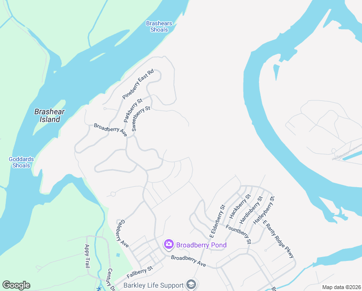 map of restaurants, bars, coffee shops, grocery stores, and more near Cedarberry Street in Kingston