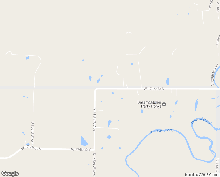 map of restaurants, bars, coffee shops, grocery stores, and more near 14303 W 171st Street South in Sapulpa