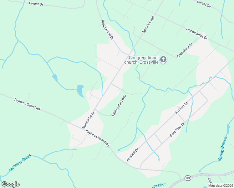map of restaurants, bars, coffee shops, grocery stores, and more near 387 Little John Loop in Crossville