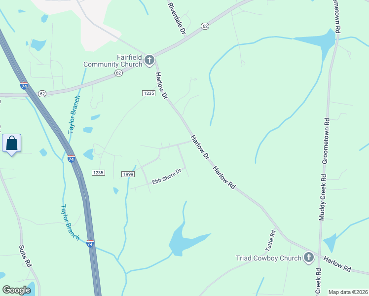 map of restaurants, bars, coffee shops, grocery stores, and more near 5505 Grove Forrest Drive in High Point