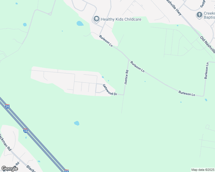 map of restaurants, bars, coffee shops, grocery stores, and more near 204 Gatewood Dr in Murfreesboro