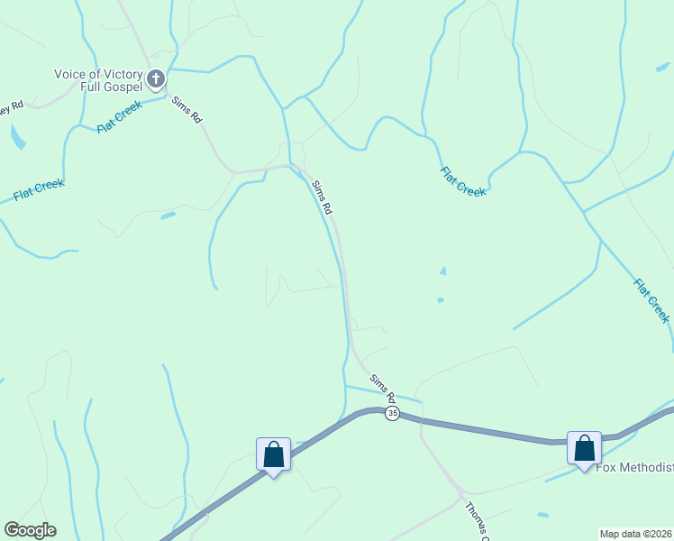 map of restaurants, bars, coffee shops, grocery stores, and more near 3697 Sims Road in Sevierville