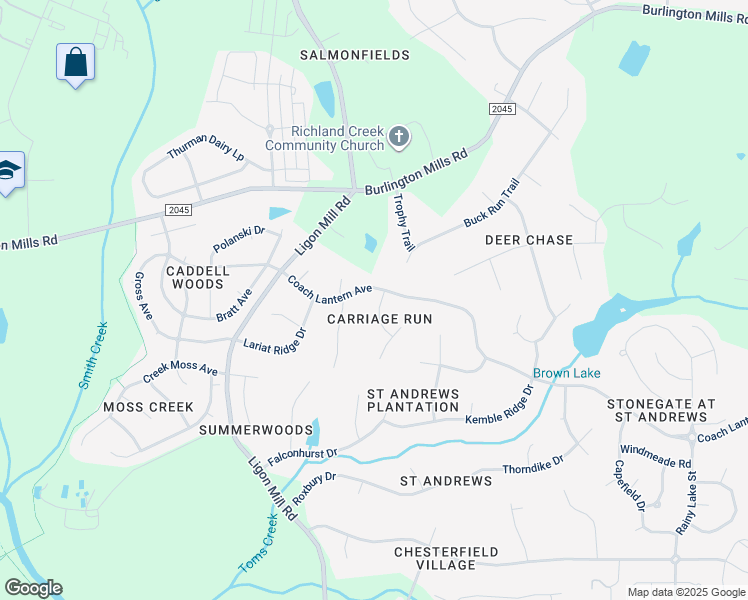 map of restaurants, bars, coffee shops, grocery stores, and more near 8625 Stacked Stone Trail in Wake Forest