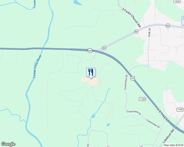 map of restaurants, bars, coffee shops, grocery stores, and more near 26 Eagle Drive in Taylorsville
