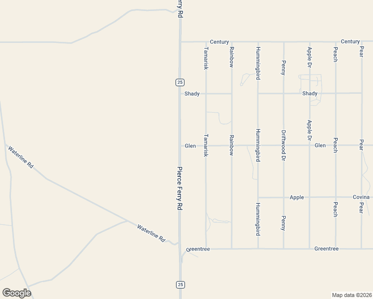 map of restaurants, bars, coffee shops, grocery stores, and more near 27250 Pierce Ferry Road in Meadview