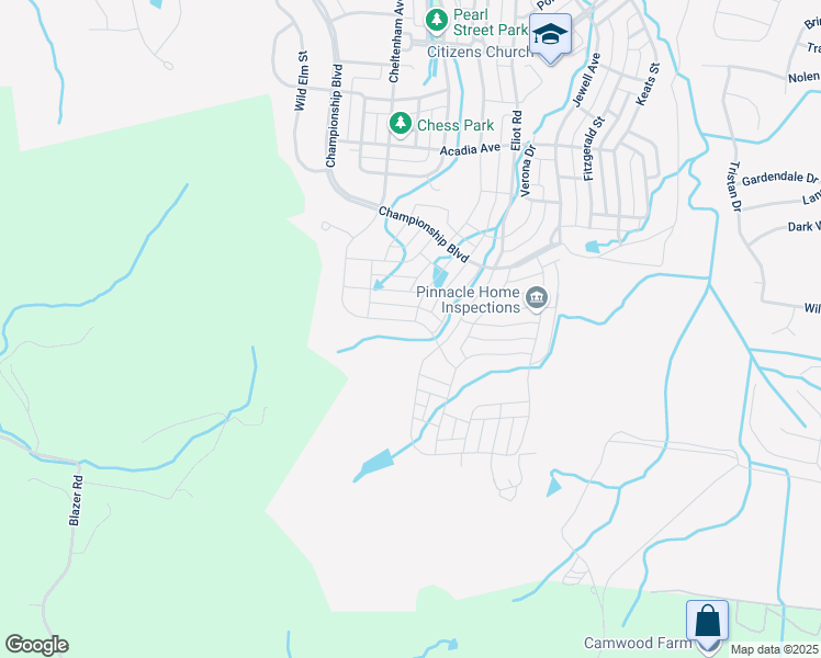 map of restaurants, bars, coffee shops, grocery stores, and more near 942 Cheltenham Avenue in Franklin