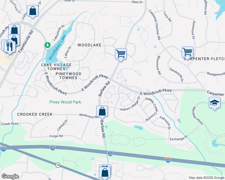 map of restaurants, bars, coffee shops, grocery stores, and more near 908 Cinnamon Drive in Durham
