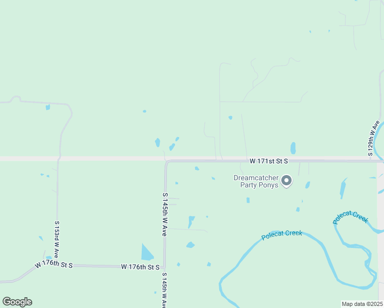 map of restaurants, bars, coffee shops, grocery stores, and more near 14303 West 171st Street South in Sapulpa