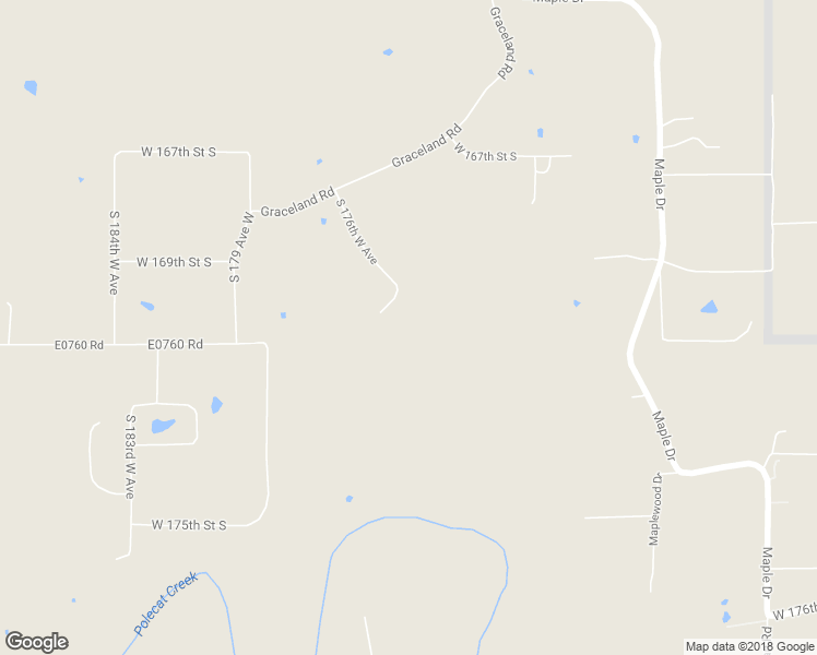 map of restaurants, bars, coffee shops, grocery stores, and more near 17021 South 176th West Avenue in Kellyville