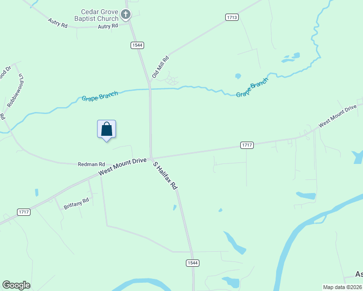 map of restaurants, bars, coffee shops, grocery stores, and more near 8394 West Mount Drive in Rocky Mount