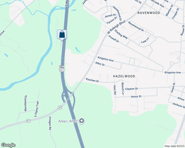 map of restaurants, bars, coffee shops, grocery stores, and more near 113 Broom Straw Court in Rocky Mount