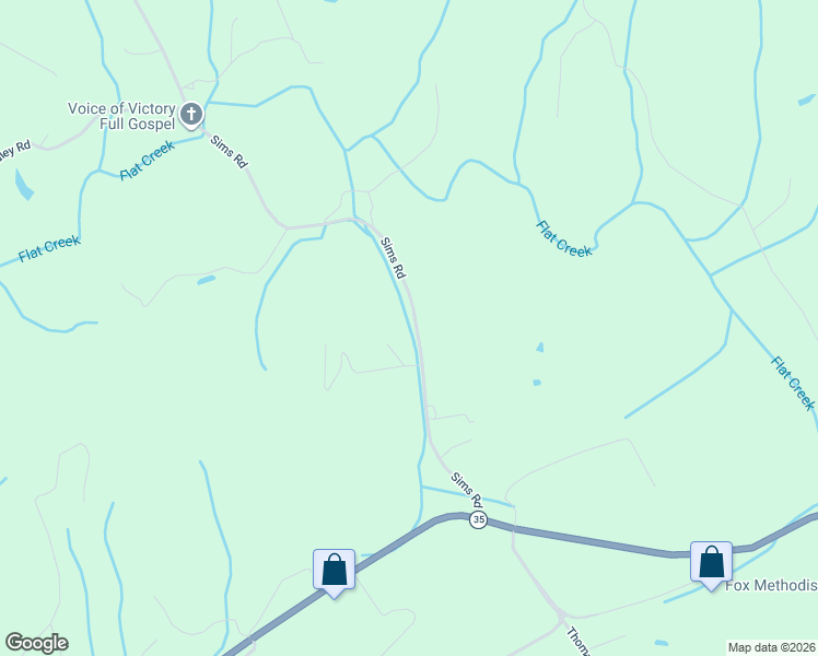 map of restaurants, bars, coffee shops, grocery stores, and more near 3697 Sims Road in Sevierville