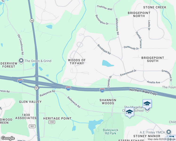 map of restaurants, bars, coffee shops, grocery stores, and more near 801 Bromley Way in Raleigh