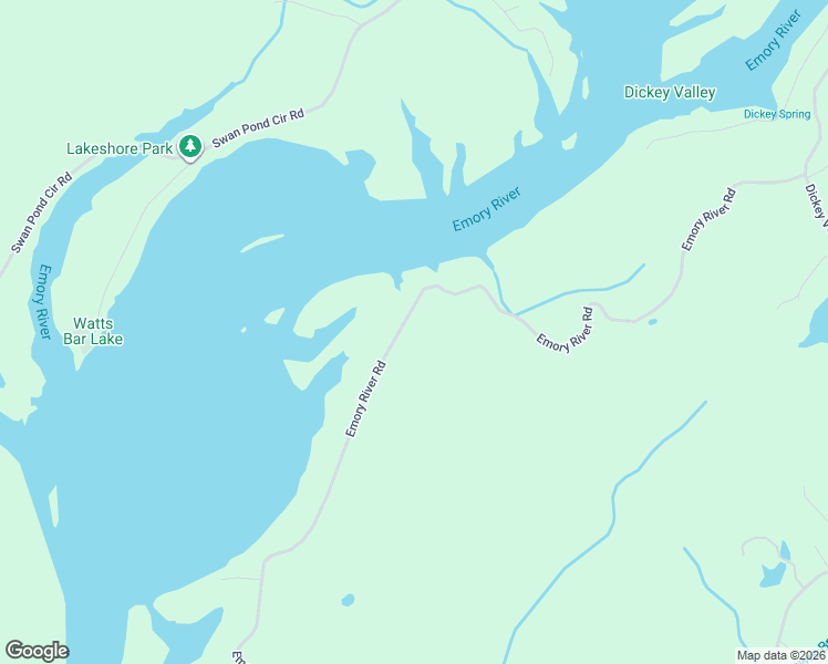 map of restaurants, bars, coffee shops, grocery stores, and more near 385 Emory River Road in Harriman