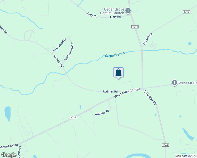 map of restaurants, bars, coffee shops, grocery stores, and more near 6440 Redman Road in Rocky Mount