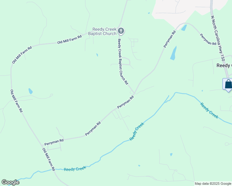 map of restaurants, bars, coffee shops, grocery stores, and more near 183 Reedy Creek Baptist Church Road in Lexington