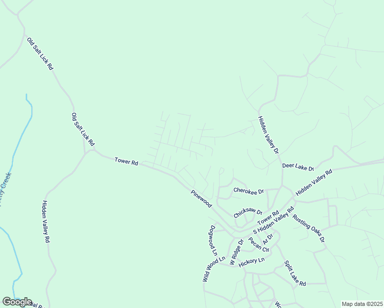 map of restaurants, bars, coffee shops, grocery stores, and more near Treetop Drive in Nunnelly