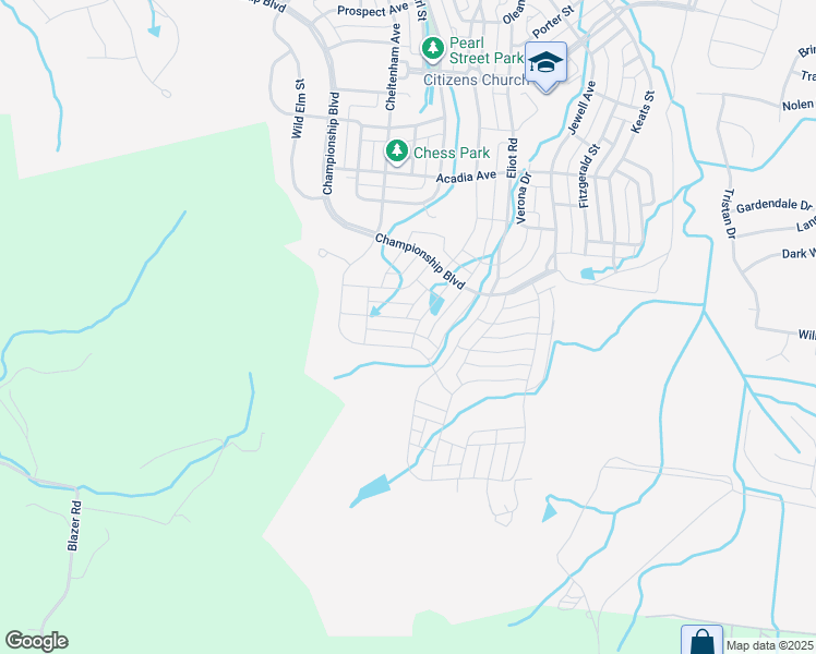 map of restaurants, bars, coffee shops, grocery stores, and more near 1401 Championship Boulevard in Franklin