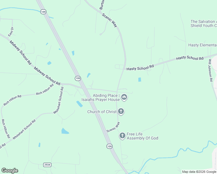 map of restaurants, bars, coffee shops, grocery stores, and more near 7363 Midway School Road in Thomasville