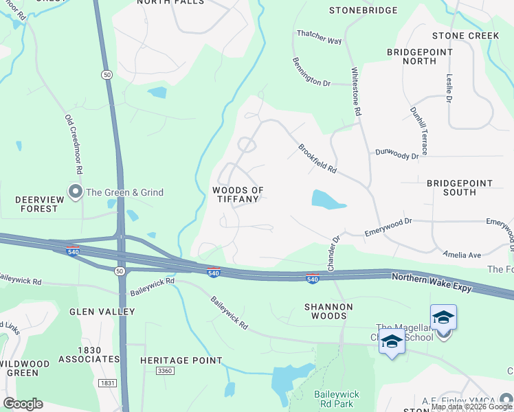 map of restaurants, bars, coffee shops, grocery stores, and more near 817 Berwyn Way in Raleigh