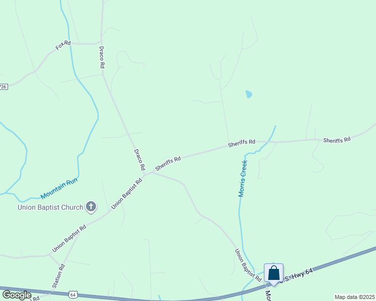 map of restaurants, bars, coffee shops, grocery stores, and more near 5354 Sheriffs Road in Lenoir