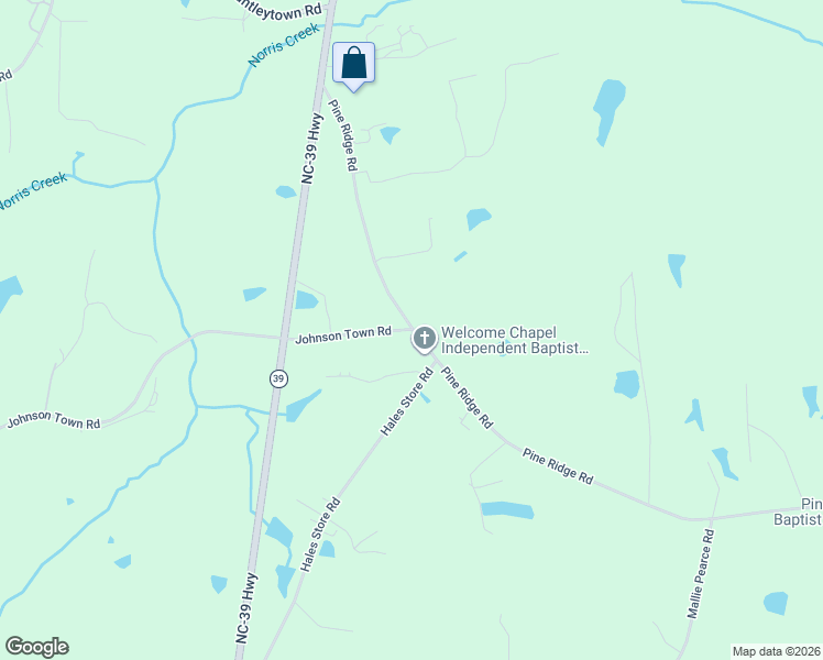 map of restaurants, bars, coffee shops, grocery stores, and more near 279 Pine Ridge Road in Zebulon