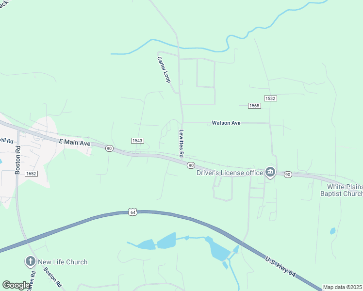 map of restaurants, bars, coffee shops, grocery stores, and more near Lewittes Road in Taylorsville