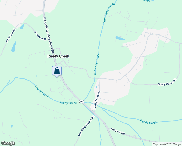 map of restaurants, bars, coffee shops, grocery stores, and more near 595 Reedy Creek School Drive in Lexington