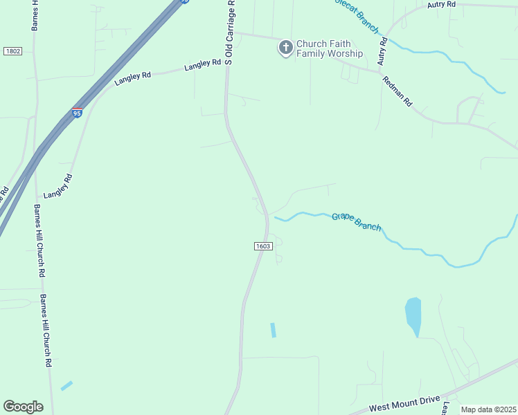map of restaurants, bars, coffee shops, grocery stores, and more near 4122 South Old Carriage Road in Rocky Mount