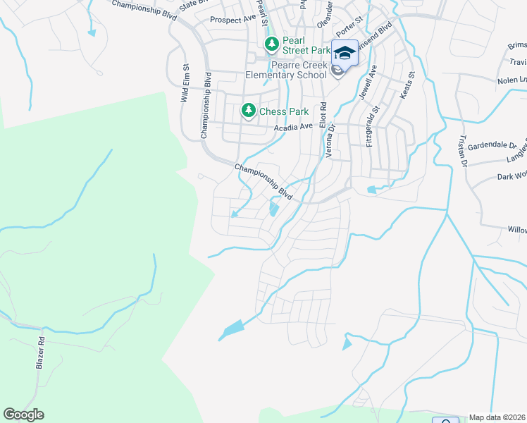 map of restaurants, bars, coffee shops, grocery stores, and more near 1401 Championship Boulevard in Franklin
