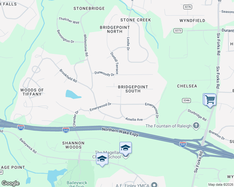 map of restaurants, bars, coffee shops, grocery stores, and more near 609 Amelia Avenue in Raleigh