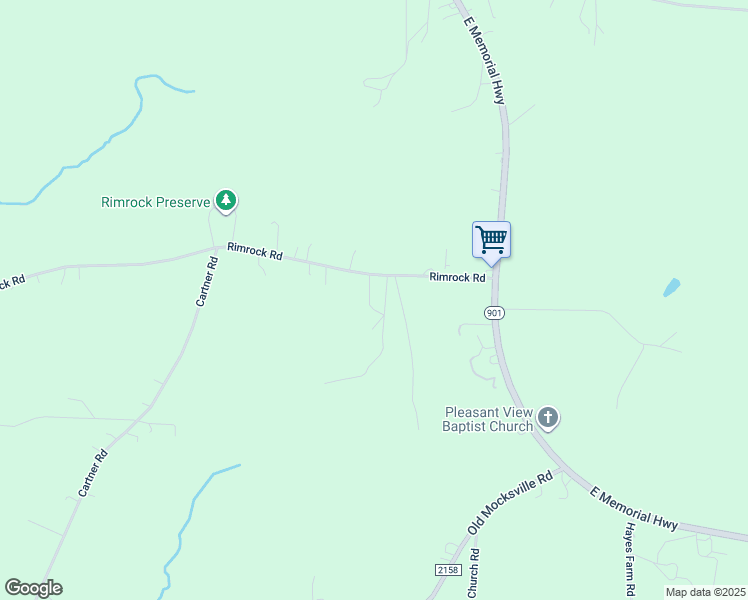 map of restaurants, bars, coffee shops, grocery stores, and more near 672 Rimrock Road in Statesville