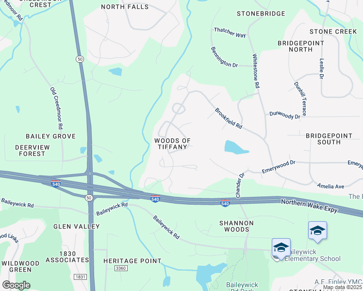 map of restaurants, bars, coffee shops, grocery stores, and more near 813 Berwyn Way in Raleigh